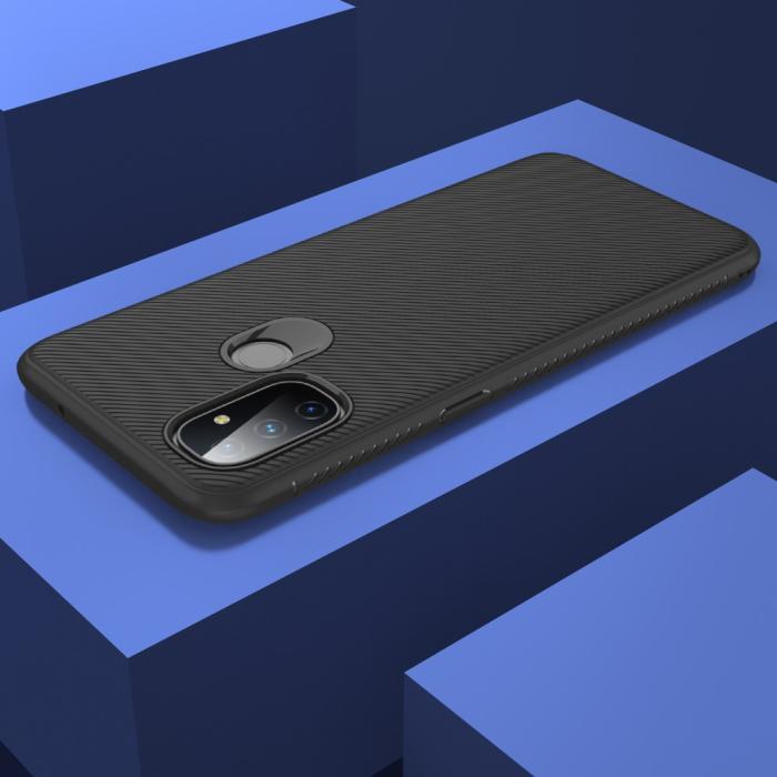 UTGATT1 - Jazz Twill Texture Skal OnePlus Nord N100 - Svart