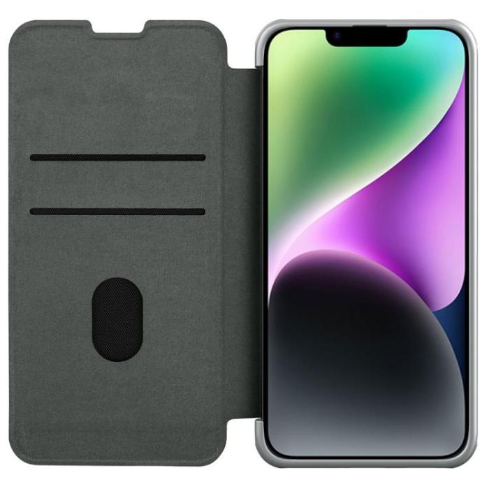 Nillkin - Nillkin iPhone 14 Plus Plånboksfodral Qin Cloth Pro - Grå