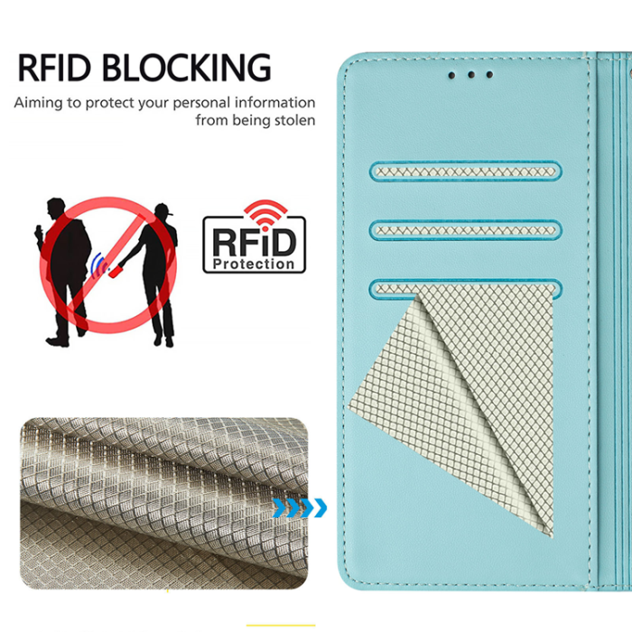 A-One Brand - Nothing Phone (3a) Plånboksfodral Imprinted Honeycomb RFID