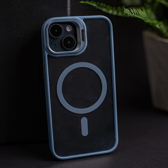 OEM - iPhone 16 Plus Mobilskal MagSafe Extra Lens - Ljusblå