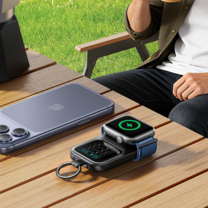 Joyroom - Joyroom Powerbank 5000mAh JR-W19 med 5W Trådlös Klockladdning - Svart