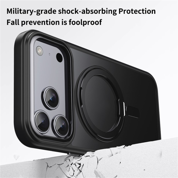 A-One Brand - iPhone 17 Pro Max Mobilskal MagSafe Kickstand Matte - Blå