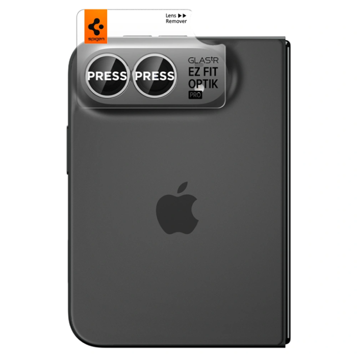 Spigen - Spigen [2-Pack] Härdat Glas Kameralinsskydd För iPhone Duo EZ Fit Optik Pro