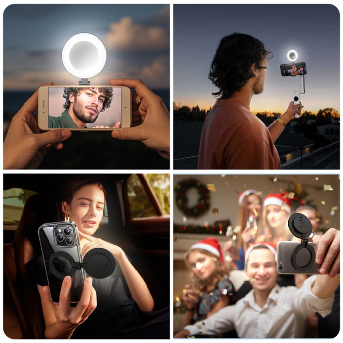 OEM - Magnetisk Mobil Ringlampa, Dimbar för Fotografering/Sminkning H22B