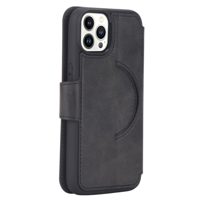 A-One Brand - iPhone 13 Pro Plånboksfodral Magsafe Magnetic - Svart