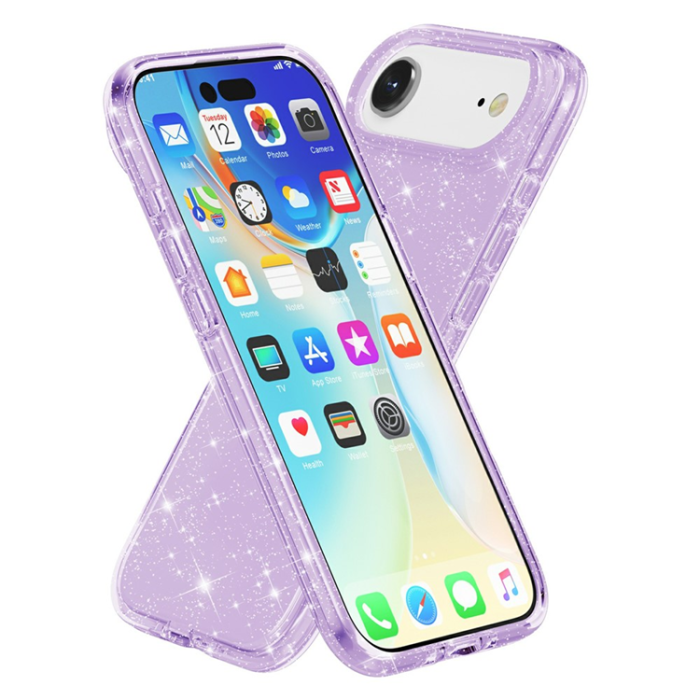 AMORUS - AMORUS iPhone Air Mobilskal Shockproof - GlitterLila