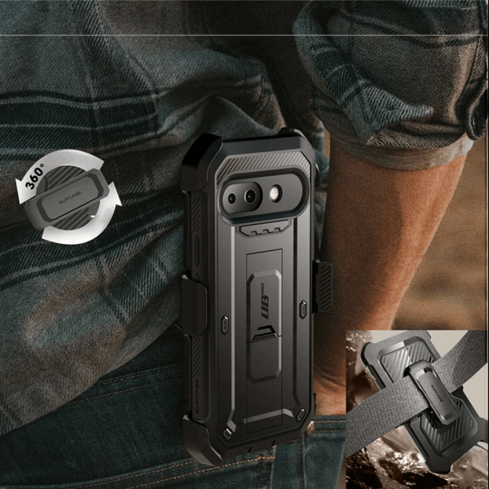 SupCase - SupCase Google Pixel 9a Mobilskal Unicorn Beetle Pro - Svart