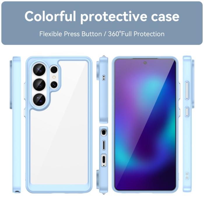 OEM - Mobilskal till Samsung Galaxy S26 Ultra TPU + Akryl Skydd - Blå