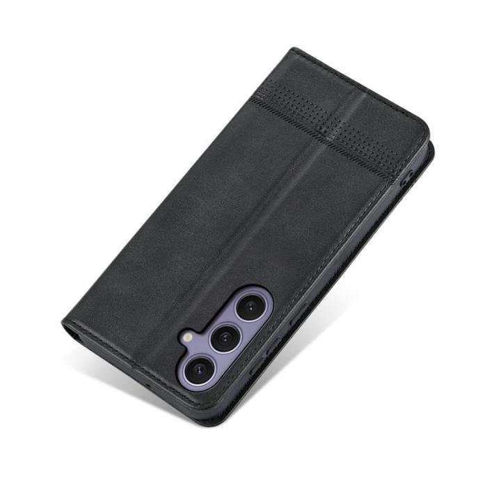 OEM - AZNS Samsung Galaxy S26 Plånboksfodral Konstläder - Svart
