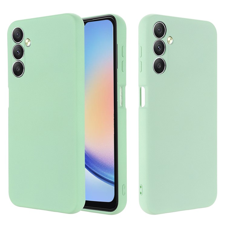 Mobilskal till Galaxy A24 4G Liquid Silicone - Grön | 2353 | AlltMobil