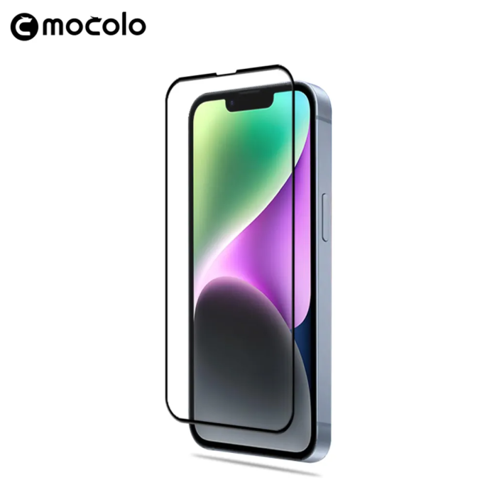 Mocolo - Mocolo iPhone 15 Plus Härdat Glas Skärmskydd 2.5D - Svart