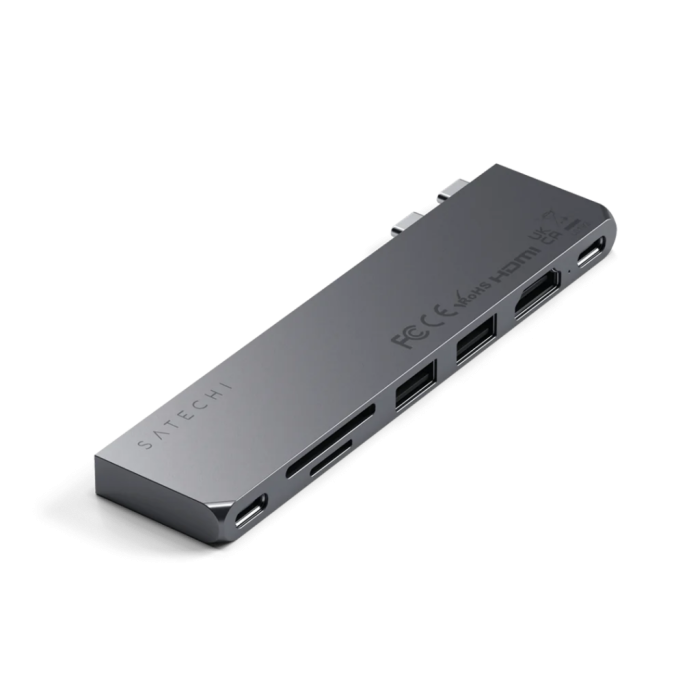 Satechi - Satechi USB-C Pro Hub Slim - Rymdgrå