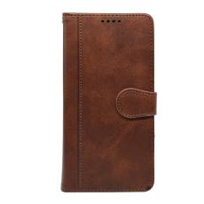 OEM - Samsung Galaxy A57 Fodral &Auml;kta L&auml;der St&auml;llfunktion - Brun