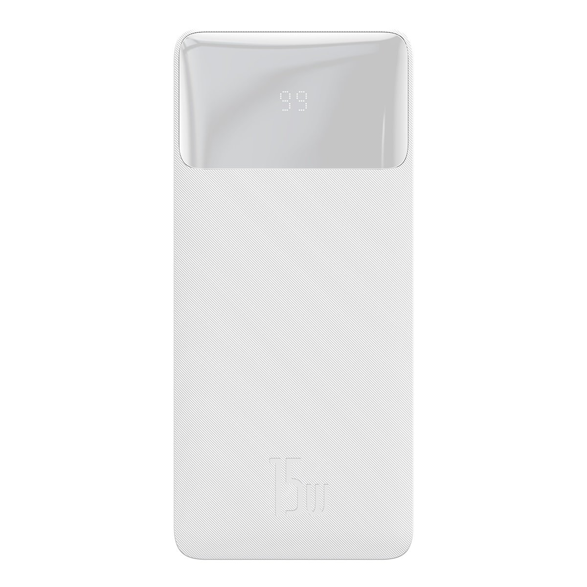 Baseus Pwerbank 20000 mAh 15W Bipow + Micro-USB Kabel - Vit | 505295 | AlltMobil