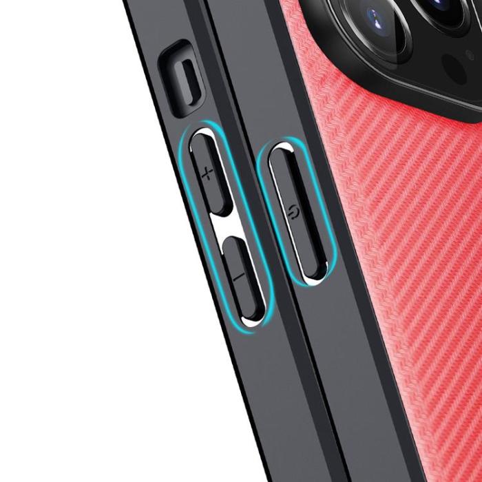 Dux Ducis - Dux Ducis iPhone 14 Plus Skal Fino Nylon - Röd