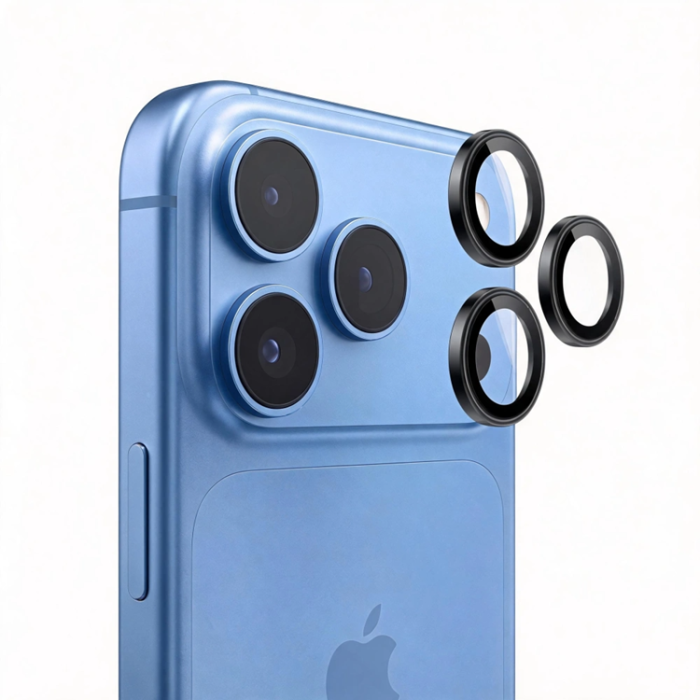Tech-Protect - Tech-Protect Härdat Glas Kameraskydd För iPhone 18 Pro/18 Pro Max - Svart