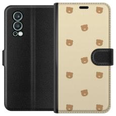 iSecrets - Pl&aring;nboksfodral till OnePlus Nord 2 5G med Bj&ouml;rnm&ouml;nster