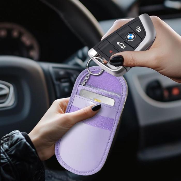 Tech-Protect - Tech-Protect Nyckellös RFID Signal Blocker Faraday Skal - Lavender