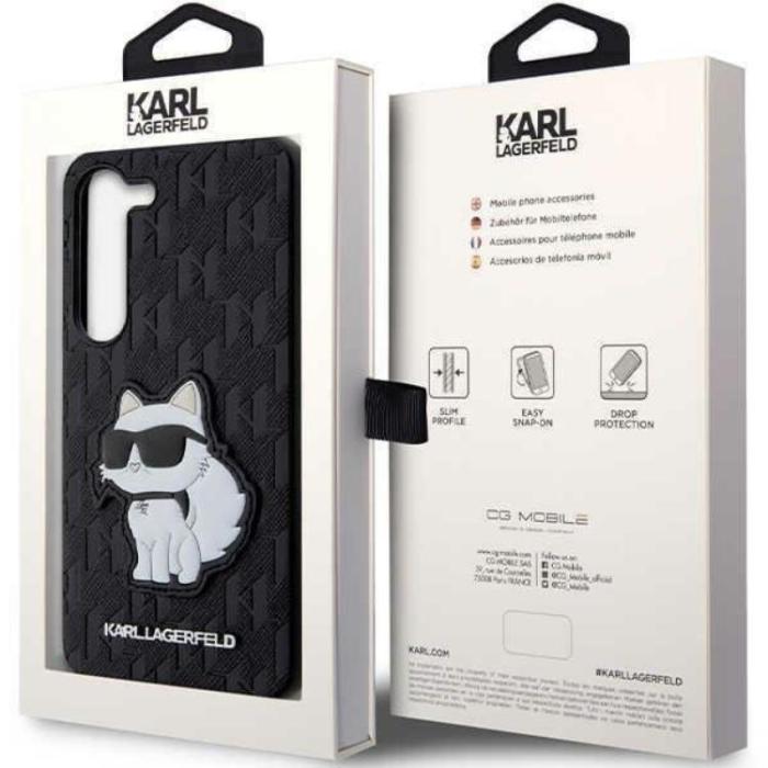 KARL LAGERFELD - Karl Lagerfeld Galaxy S23 Plus Skal Saffiano Monogram Choupette - Svart