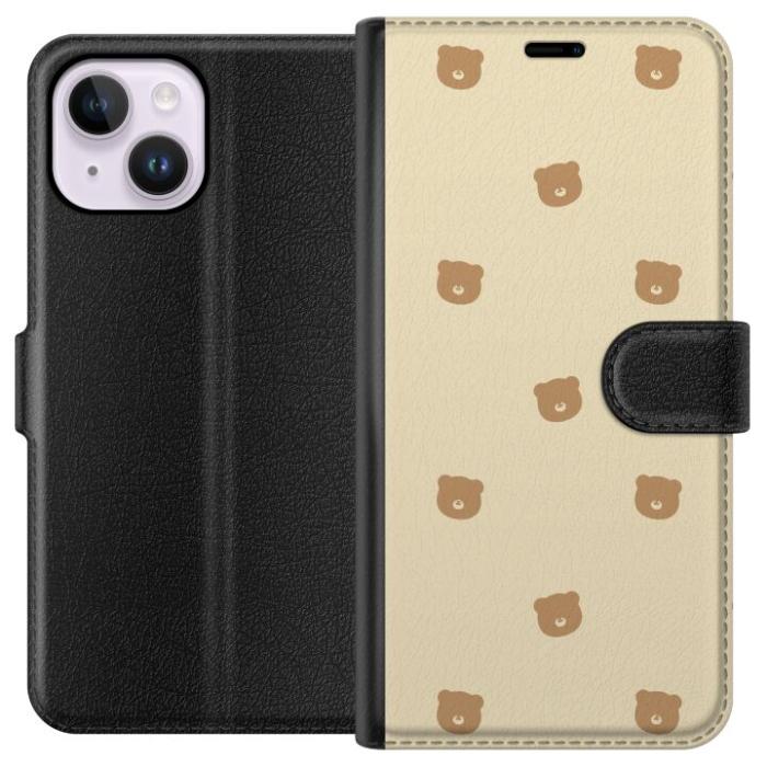 iSecrets - Plånboksfodral till Apple iPhone 14 Plus med Björnmönster