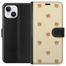 Gustaf - Pl&aring;nboksfodral till Apple iPhone 14 Plus med Bj&ouml;rnm&ouml;nster