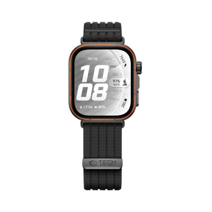 Tech-Protect - Tech-Protect Huawei Watch Fit 3/4/4 Pro/5/5 Pro Armband Nylon - Svart