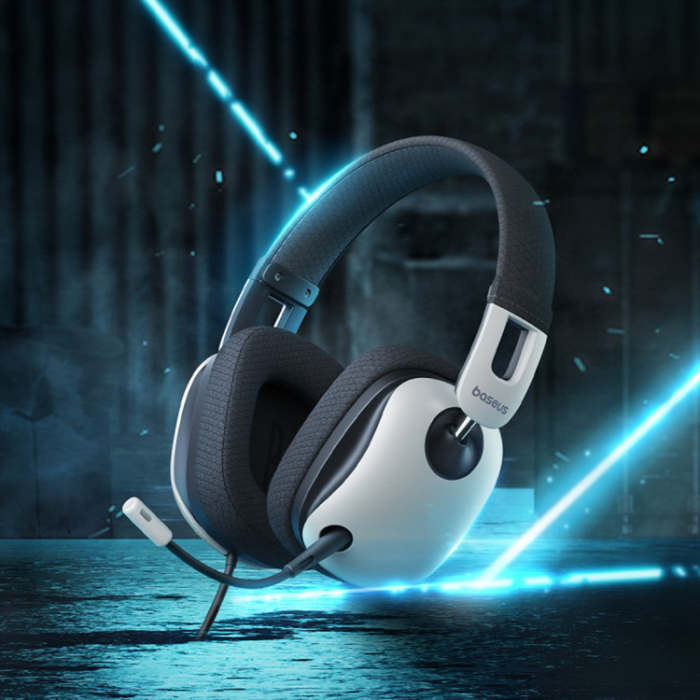 BASEUS - Baseus Trådbundna Over-Ear-Spelhörlurar GoPlay 1 Max - Vit/Svart