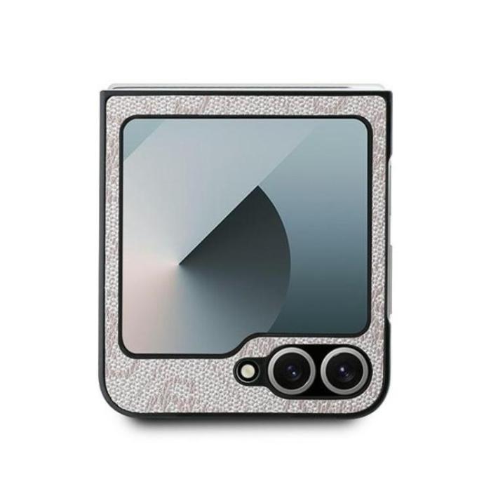 Guess - Guess Galaxy Z Flip 6 Mobilskal Läder 4G Metal Logo - Rosa