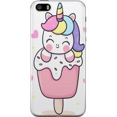 iSecrets - Mobilskal till Apple iPhone SE (2016) med Glad enhörning