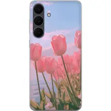 Gustaf - Mobilskal till Samsung Galaxy S25 FE med Rosa Tulpaner