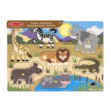 MND - MND Wooden Peg Puzzle Safari