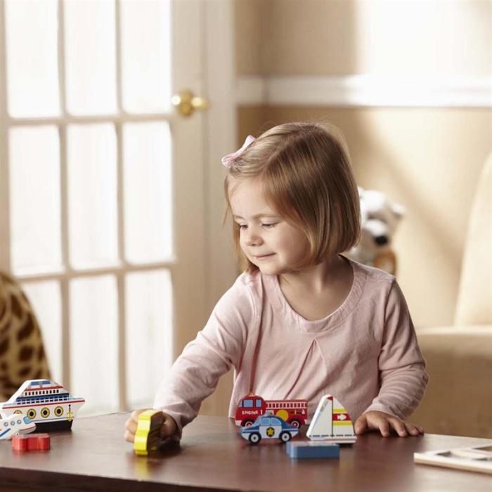 MND - MND Wooden Chunky Puzzle Vehicles