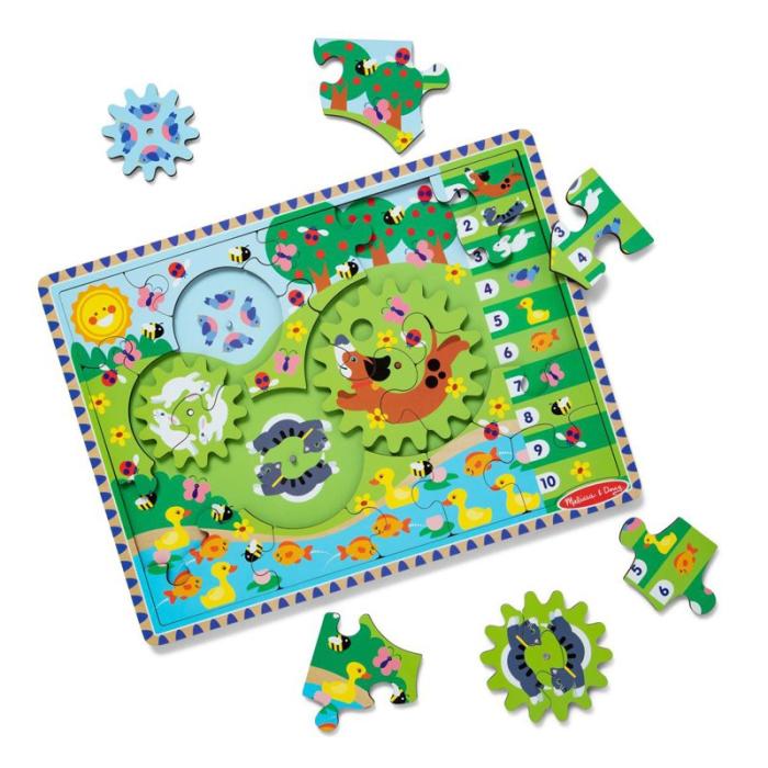 MND - MND Wooden Gear Puzzle Animal Chase I-Spy