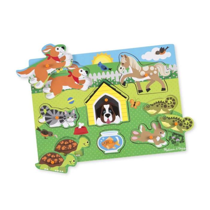 MND - MND Wooden Peg Puzzle Pets
