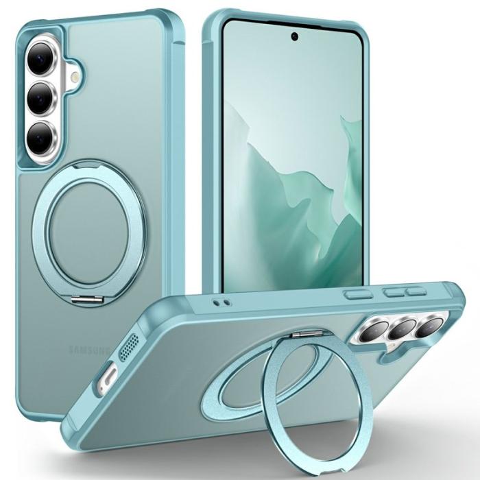 OEM - Mobilskal för Samsung Galaxy S26 Magnetiskt Kickstand TPU + PC - Blå