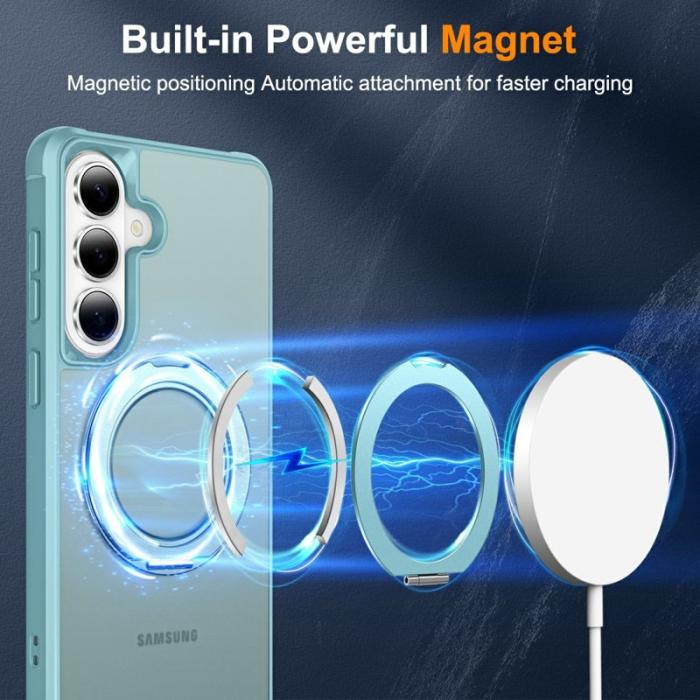 OEM - Mobilskal för Samsung Galaxy S26 Magnetiskt Kickstand TPU + PC - Blå