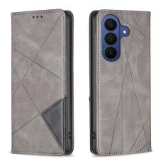 OEM - Mobilfodral f&ouml;r Samsung Galaxy S26 Plus Konstl&auml;der Kortfack - Gr&aring;
