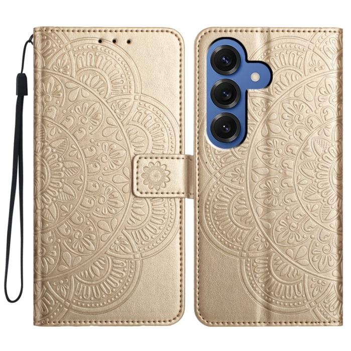 OEM - Mobilfodral för Samsung Galaxy S26 Plus Konstläder Kortfack - Guld
