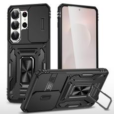 OEM - Mobilskal f&ouml;r Samsung Galaxy S26 Ultra Kickstand PC + TPU - Svart