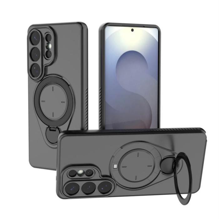 OEM - Mobilskal för Samsung Galaxy S26 Ultra Kickstand PC + TPU - Svart