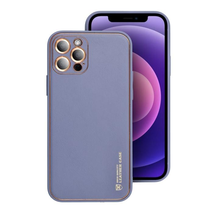 OEM - Läderfinish skal för Samsung Galaxy A34 5G blå