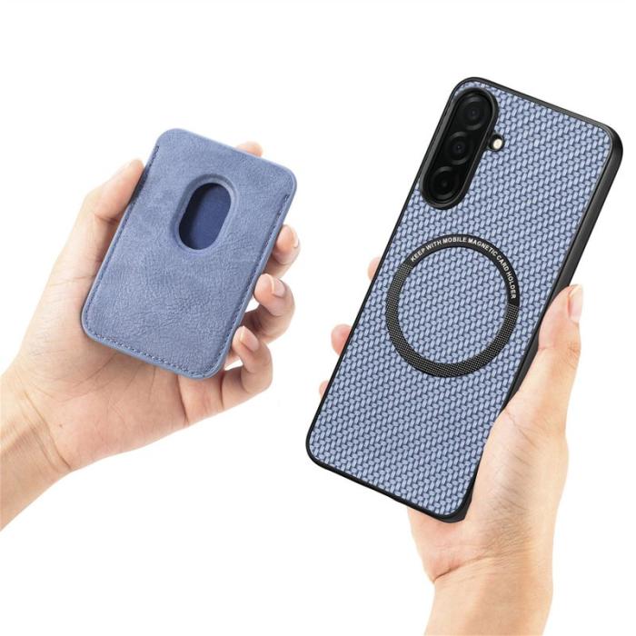 OEM - Mobilskal för Samsung Galaxy S26 Magnetiskt med kortfack - Blå