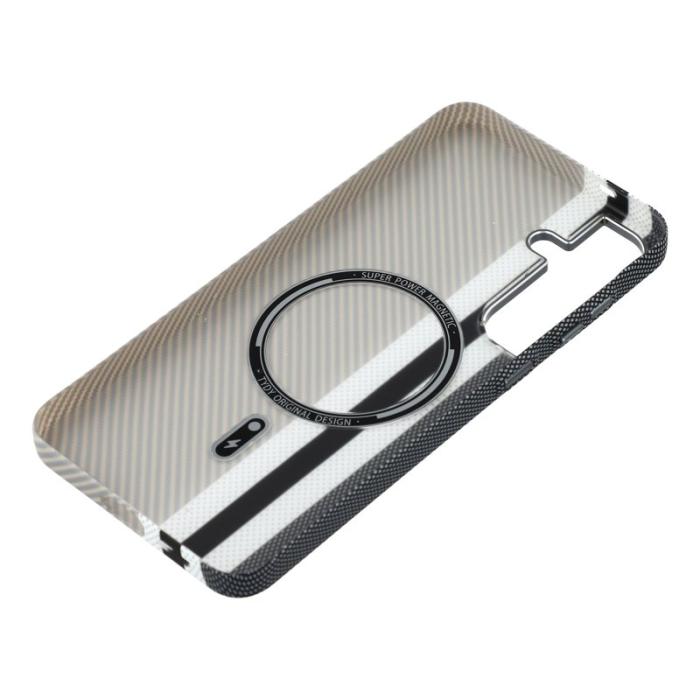 OEM - Mobilskal för Samsung Galaxy S26 Magnetiskt PC - Grå ränder