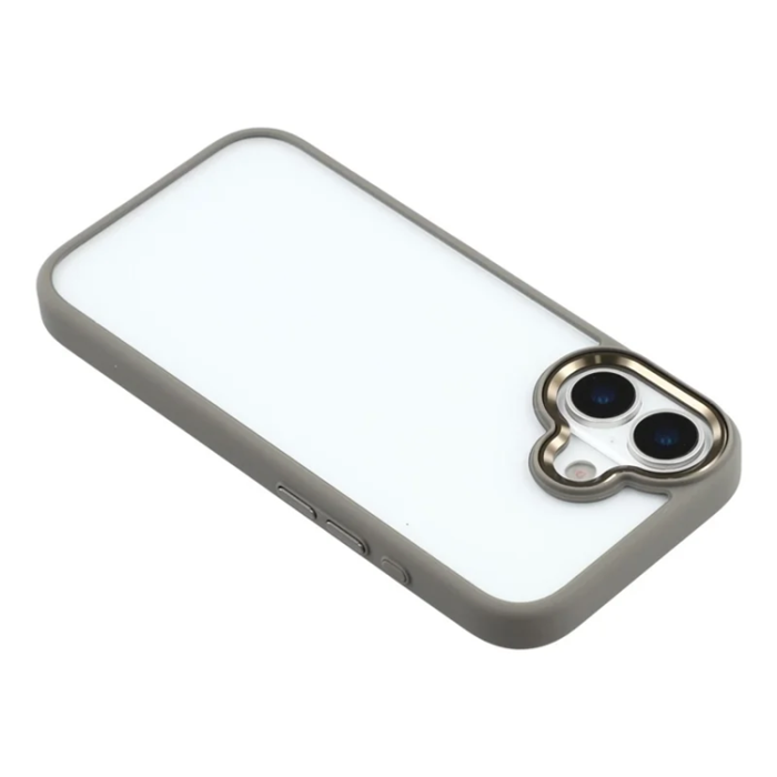 A-One Brand - FULEXIN iPhone 17 Mobilskal Crystal Clear - Titangrå