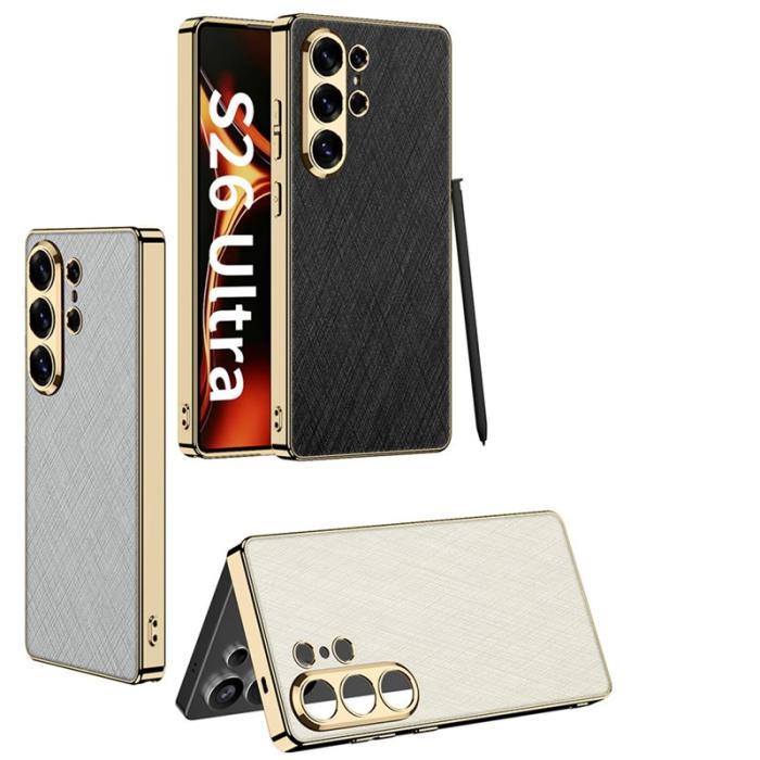 GKK - GKK Mobilskal för Samsung Galaxy S26 Ultra Elektropläterad PC + TPU - Vit