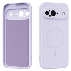 ABEEL - ABEEL Mobilskal till Google Pixel 9 Pro MagSafe Lila Liquid Silicone