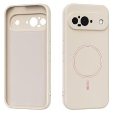 ABEEL - ABEEL Mobilskal till Google Pixel 9 Pro MagSafe Liquid Silicone Beige