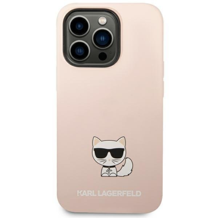 KARL LAGERFELD - Karl Lagerfeld iPhone 14 Pro Max Skal Silicone Choupette Body