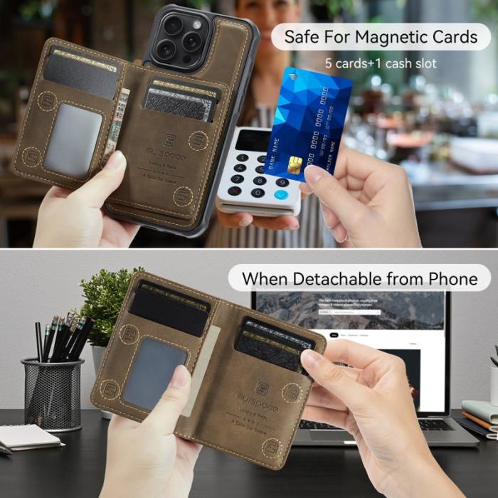 AUTSPACE - AUTSPACE iPhone 14 Pro Max Fodral KonstLäder - Kaffe
