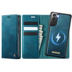 Caseme - CASEME C49 Fodral f&ouml;r Samsung Galaxy S21 FE 5G MagSafe Gr&ouml;n